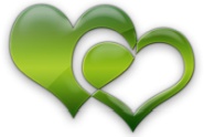 Hearts for Hospice green hearts